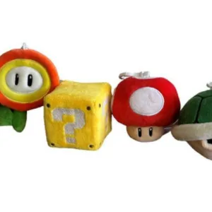 SUPER MARIO - Assortiment de 12 Bag Clips Peluches - 10cm