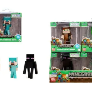 MINECRAFT - Display de Figurines 6cm - 4 Modèles - 12pc