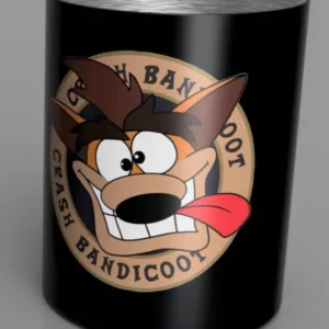 CRASH BANDICOOT - Steel Mug 350 ml - Black Crash