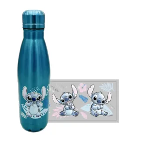 STITCH -Watercolor Bleu Métallisé -Bouteille en Acier Inoxydable 780ml