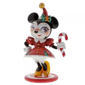 DISNEY - Miss Mindy World - Resin Statue - Christmas Minnie - 16cm