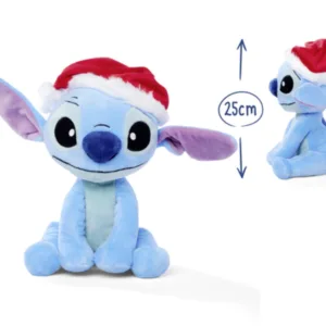 STITCH avec Bonnet de Noël - Peluche 25cm