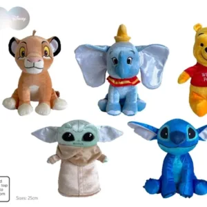 DISNEY - Assortiment 10 pcs Peluche Platinium Edition - 25cm