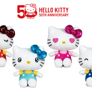 HELLO KITTY - Assortiment de 12 Peluches - 4 Modèles - 16cm