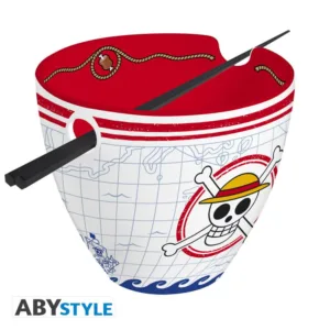 ONE PIECE - Monkey D. Luffy - Bol à ramen avec baguettes 370ml