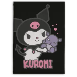 HELLO KITTY - Couverture Flanelle 110x150cm - Kuromi
