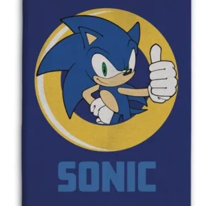 SONIC - Plaid en polaire 100x140cm