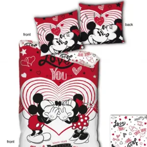 DISNEY - Parure de lit 140x200cm - Love You '100% microfibre'