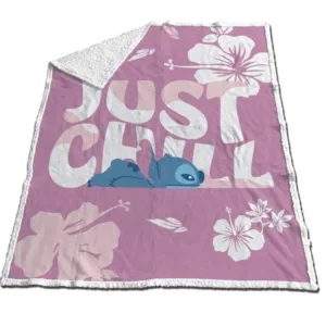 LILO & STITCH - Just Chill - Couverture Sherpa 130x170cm