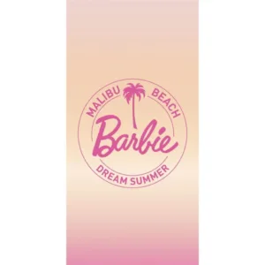 BARBIE - Malibu Beach - Serviette de Plage 100% Coton 70x140cm