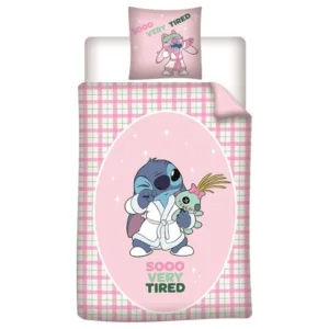 LILO & STITCH - Sooo Very Tired - Parure de lit 140x200cm + 65x65cm