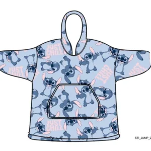 LILO & STITCH - Just Chilling- Sweat Poncho - Taille Enfant (7-14 ans)