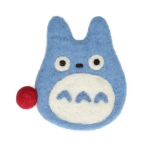 MON VOISIN TOTORO - Totoro bleu - Sous-Verre Fait main 12.5x10x0.8cm