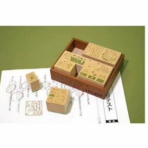MON VOISIN TOTORO - Totoro & Chatbus - Tampons en bois 8.6x10.1x2.6cm