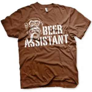 GAS MONKEY - T-Shirt Beer Assistant - Brown (S)