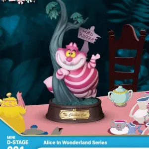 DISNEY - Chat du Cheshire  - Statuette Mini Diorama 10cm