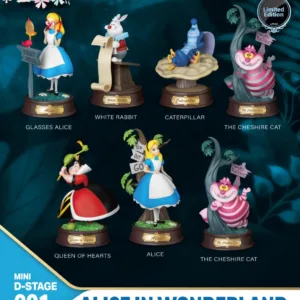 ALICE AU PAYS DES MERVEILLES - Mini D-Stage -Pack de 6 Statuettes 10cm