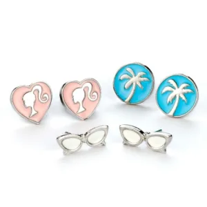 BARBIE - Set de 3 Paires de Boucles d'Oreilles