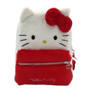 HELLO KITTY - Sac à Dos Fourrure - 30x14x22cm