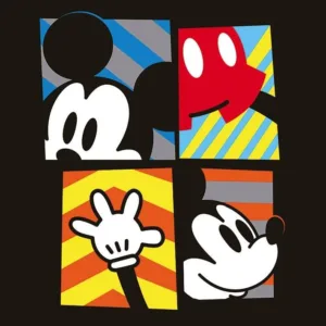 DISNEY - Canvas 40X40 '18mm' - Mickey Mouse Framed