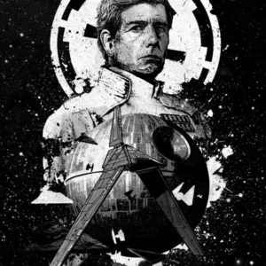 STAR WARS PILOTS - Magnetic Metal Poster 45x32 - Imperial Shuttle