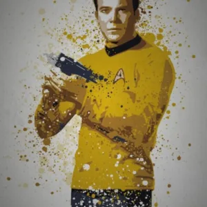 PC SPLATTER - Magnetic Metal Poster 45X32 - Boldly Go