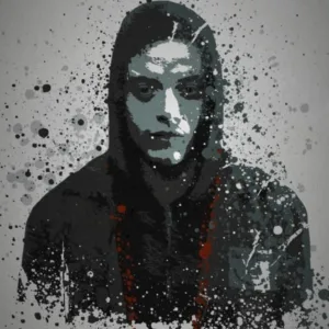 PC SPLATTER - Magnetic Metal Poster 45X32 - Fsociety