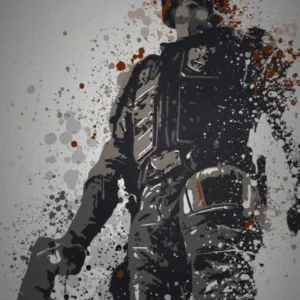 PC SPLATTER - Magnetic Metal Poster 45X32 - I am the law