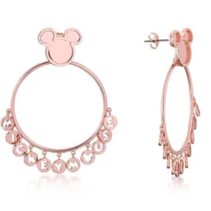 DISNEY MICKEY MOUSE - Word Earrings 'Rose Gold Plated'