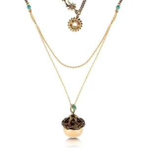 DISNEY TINKER BELL - Acorn Necklace 'Gold Plated'