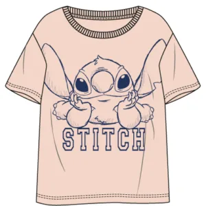 LILO & STITCH - Stitch - T-Shirt Unisex Rose (XL)