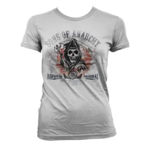 SONS OF ANARCHY - T-Shirt Distressed Flag - GIRL (XXL)