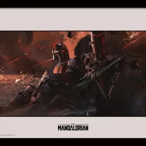 STAR WARS - The Mandalorian : Cover - Impression encadrée 30x40cm