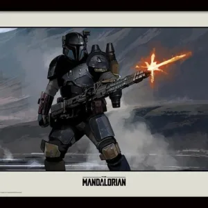 STAR WARS - The Mandalorian : Shoot - Impression encadrée 30x40cm