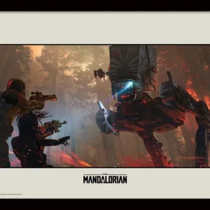 STAR WARS - The Mandalorian : Walker - Impression encadrée 30x40cm