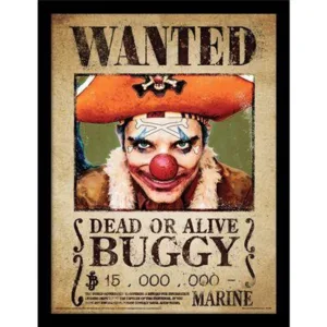 ONE PIECE NETFLIX - Buggy - Impression encadrée 30x40cm