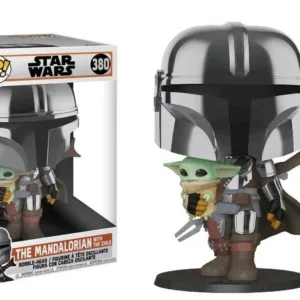 THE MANDALORIAN - POP JUMBO 10" N° 380 - Mandal. w/ The Child