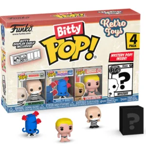 RETRO TOYS - Bitty Pop 4 Pack 2.5cm - Mr Monopoly