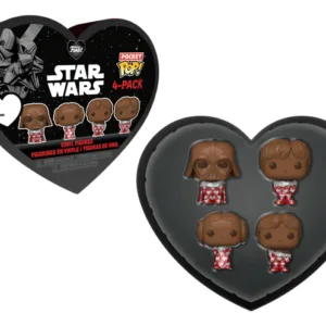 STAR WARS - Pocket Pop Keychains 4 Pack-Saint-Valentin (Look Chocolat)