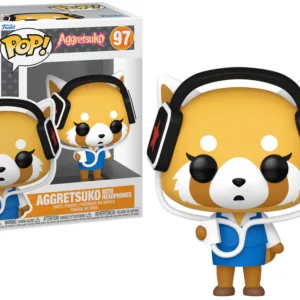 AGGRETSUKO - POP Sanrio N° 97 - Aggretsuko Avec Ecouteurs
