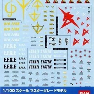 GUNDAM - GUNDAM DECAL 023 - MG Multiuse Char's Counterattack