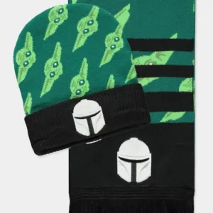 STAR WARS - Mando & Grogu Green - Gift set bonnet & écharpe