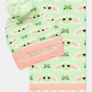 STAR WARS - Grogu Pink & Green - Gift set bonnet & écharpe