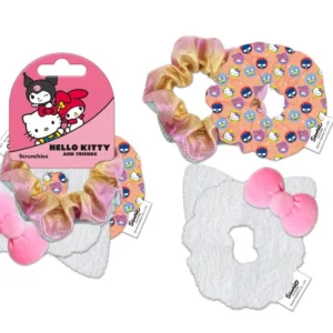 HELLO KITTY - Accessoires Cheveux "Chouchou" - 3 Pc