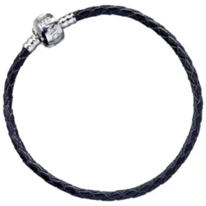 HARRY POTTER - Bracelet Fantaisie cuir noir - 21cm