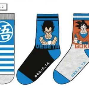 DRAGON BALL - Pack de 3 Chausettes Vegeta/Goku (T27/30)