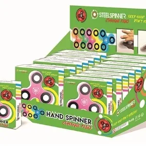 STEELSPINNER - HAND FINGER - Display Classic FLUO 16pces