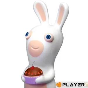 LAPINS CRETINS - Figurine Anti Stress - Modele 3 - Gateau (10 Cm)