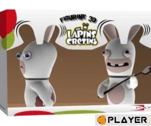 LAPINS CRETINS - Figurine 3D Lapin Chatie BienDouble Pack ( 18 cm )