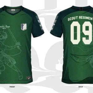 L'ATTAQUE DES TITANS - Scout Regiment 09 - Maillot de Foot Homme (M)